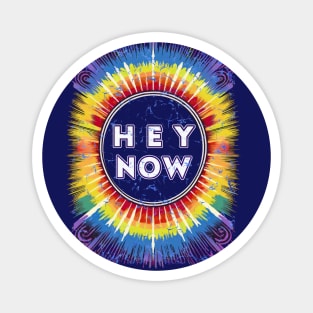 Hey Now Deadhead tie dye Rainbow Magnet